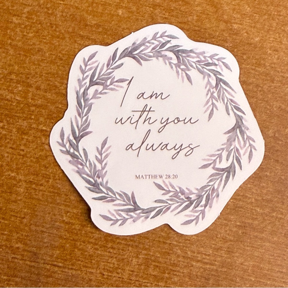 Inspirational Sticker with Leaf Design‎